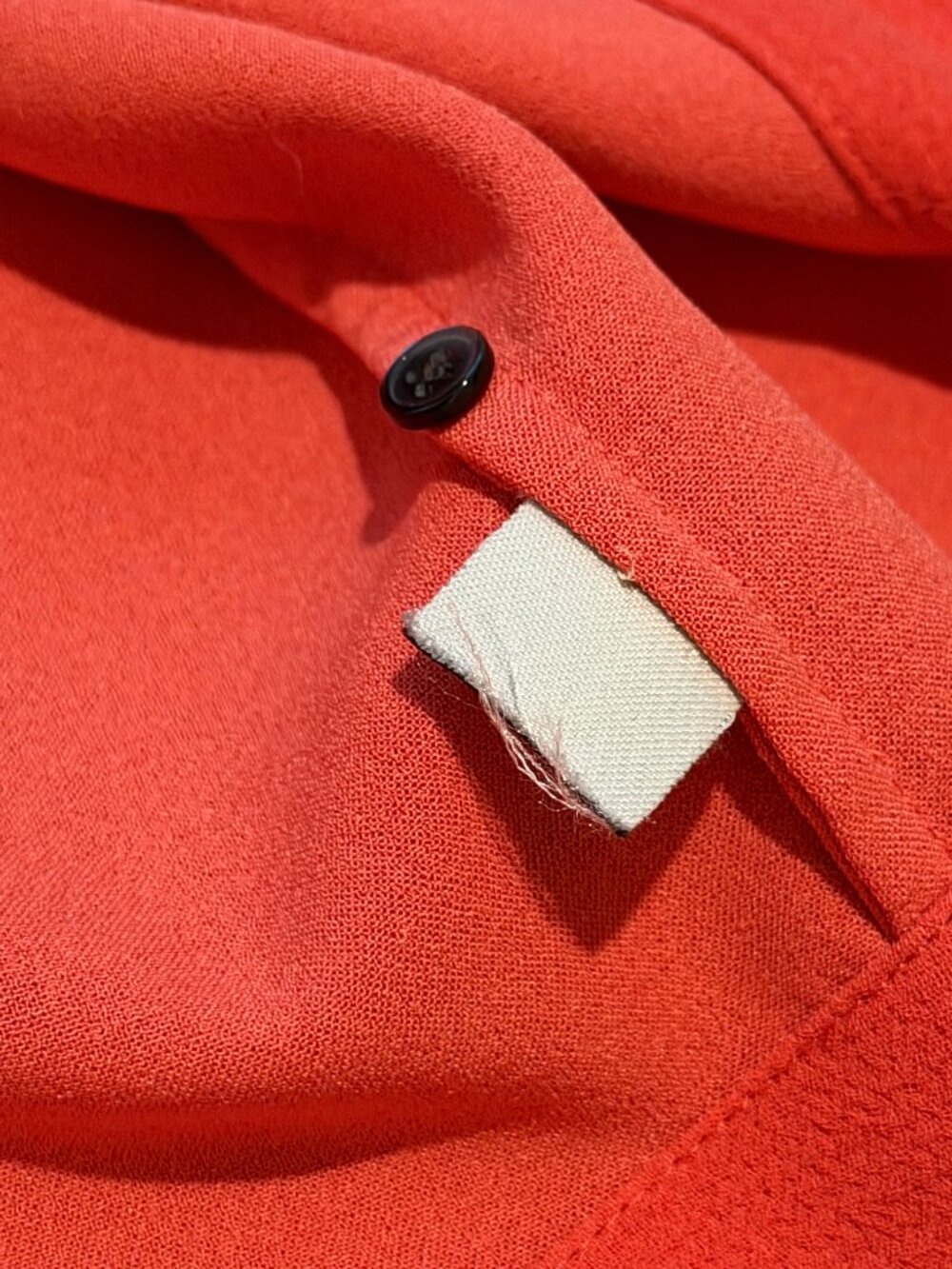Madewell Red Coral Woven Short Sleeve Top Size S - Picture 9 of 9